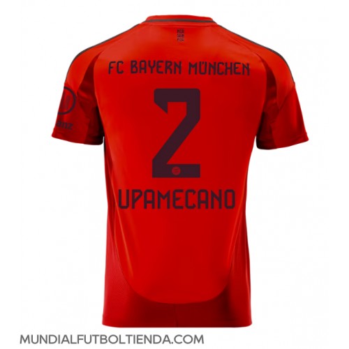 Camiseta Bayern Munich Dayot Upamecano #2 Primera Equipación Replica 2024-25 mangas cortas